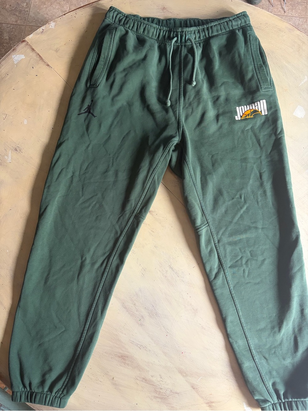 Jordan Men's Air Jordan Fleece Activewear Green Pants Size Large DV7760-333